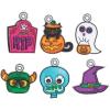 Fun Express Mini Halloween Suncatchers – Colorful Craft Supplies for Kids – 48 Assorted Suncatchers for DIY Decorating Party Activities & Halloween Decorations – Arts & Crafts Projects – 48 Pieces