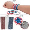 Fun Express Patriotic Jewelry Parade Mix Kit Bulk 1176 Pc