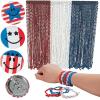 Fun Express Patriotic Jewelry Parade Mix Kit Bulk 1176 Pc