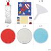 Fun Express Patriotic Sand Art Craft Kit Assortment – Makes 24