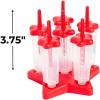 Fun Express Patriotic Star Popsicle Molds 2 Pieces – Ice Pop Maker Set for Kids & Toddlers | Homemade Frozen Treat Mold with Fun Shapes | Plastic Freezer Popsicles Molds for 4th of July Summer Parties