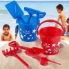 Fun Express Patriotic Summer Mini Beach Playsets – 12 Sets, Each has Bucket, Shovel, Rake and Scoop – for Pool, Beach and 4th of July Toys