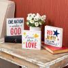 Fun Express Religious Patriotic Tabletop Signs – 3 Pieces