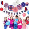Patriotic God Bless America Garland 2 Pieces