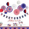 Patriotic God Bless America Garland 2 Pieces