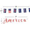Patriotic God Bless America Garland 2 Pieces
