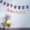 Patriotic God Bless America Garland 2 Pieces