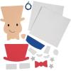 Patriotic Uncle Sam Handprint Sign Craft Kit, Makes 12