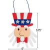 Patriotic Uncle Sam Handprint Sign Craft Kit, Makes 12