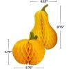Pumpkin & Gourd Honeycomb Centerpieces – 6 Pieces