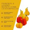 Pumpkin & Gourd Honeycomb Centerpieces – 6 Pieces