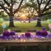 Vibrant Jumbo Purple Crepe Paper Streamer – 1.75 x 500 ft. (1 Pc.) – Premium Quality & Ultra-Durable Material – Perfect for Festive Decorations, DIY Crafts, & Parties