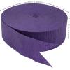 Vibrant Jumbo Purple Crepe Paper Streamer – 1.75 x 500 ft. (1 Pc.) – Premium Quality & Ultra-Durable Material – Perfect for Festive Decorations, DIY Crafts, & Parties