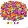 3/4″ Bulk 500 Pieces Mini Bright Color Halloween Ghost Erasers