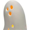 6 1/4″ x 7″ Halloween DIY Unglazed Ceramic Ghost with Stars