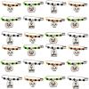Fun Express 1 1/2″ Halloween Jack-O’-Lantern, Ghost & Skull Beaded Metal Safety Pins – 24 Pc.