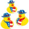 Fun Express 2″ x 2 1/4″ Patriotic Cowboy Hat Rubber Ducks – 12 Pieces