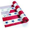 Fun Express 40″ x 100 Ft. Patriotic Disposable Plastic Tablecloth Roll, Great for 4th of July, Memorial Day, Veteran’s Day and Other Americana Events, Choose Your Color (Stars Stripes)(Red White Blue)