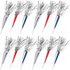 Fun Express 7 1/2″ Patriotic Red, White & Blue Fringe Horn with Silver Fringe – 12 Pc.