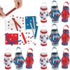 Fun Express Glitter Patriotic Lantern CK-12 – Craft Kits – 12 Pieces