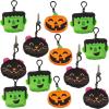 Fun Express Halloween Plush Backpack Clip Keychains – 12 Pieces