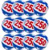 Fun Express Medium Patriotic Inflatable 11″ America 250th Anniversary Vinyl Beach Balls – 12 Pc.