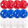 Fun Express Patriotic Plastic Baseballs – 12 Pieces