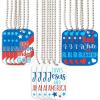 Fun Express Religious Patriotic Dog Tag Necklaces 12 Pieces