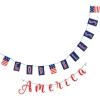 Patriotic God Bless America Garland 2 Pieces