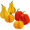 Pumpkin & Gourd Honeycomb Centerpieces – 6 Pieces