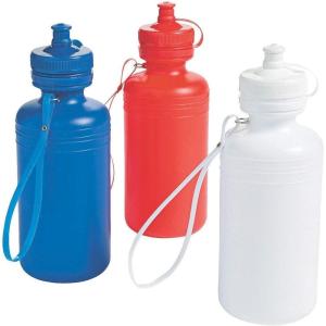 Fun Express – Patriotic Water Bottle for Fourth of July – Party Supplies – Drinkware – Water Bottles & Canteens – Fourth of July – 12 Pieces
