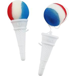 Fun Express 2 1/4″ x 5″ Patriotic Ice Cream Cone Shooters with Foam Ball – 12 Pieces