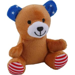 Fun Express 4 1/4″ x 4 1/2″ Patriotic Stars & Stripes Stuffed Bears – 12 Pieces