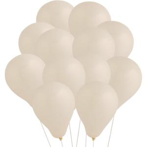 Fun Express Bulk 50 Pieces Tuftex Matte Cameo 5″ Natural Latex Balloons(Lace)