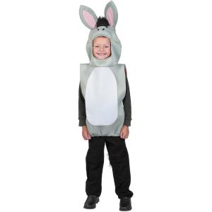 Fun Express Deluxe Nativity Donkey Costume for Kids – Premium Farm Animal Costume for Christmas Pageants, Halloween & Biblical Plays | Toddler to Child Size with Easy Pull-Over Design