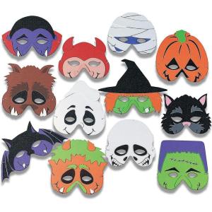 Fun Express Foam Monster Masks for Halloween – Apparel Accessories – Costume Accessories – Masks – Halloween – 12 Pieces