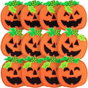 Fun Express Halloween JOL Felt Magnet CK-12 – Craft Kits – 12 Pieces