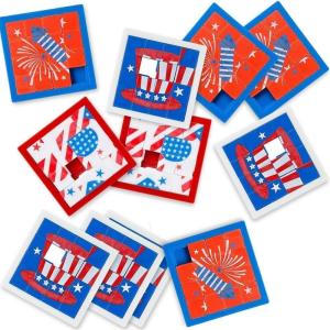 Fun Express Patriotic Red, White, and Blue Mini Slide Puzzles – 2.25″ (Pack of 12) – Assorted Design – Perfect for Patriotic Events, Party Favors, and Classroom Activities