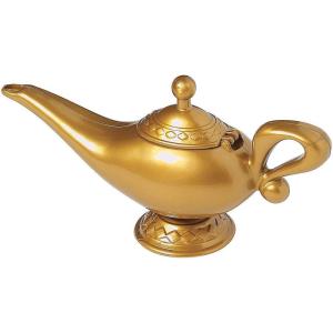 Genie Lamp – Kids Aladdin and Genie Costume Accessory – Plastic Halloween Prop, Includes Opening Top and Hinge