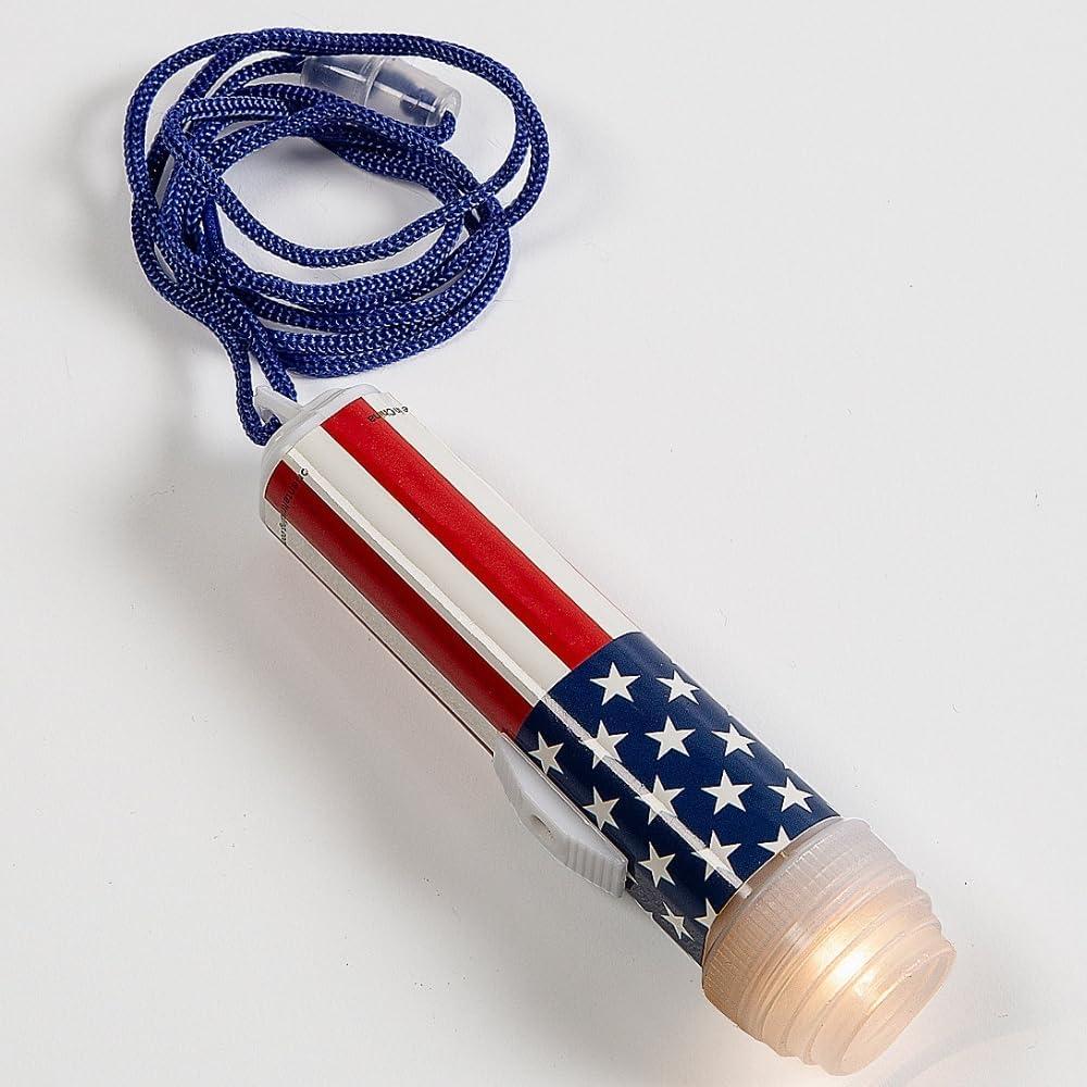 image:imageFun Express Mini Patriotic Flashlights on a Rope 12 Pieces
