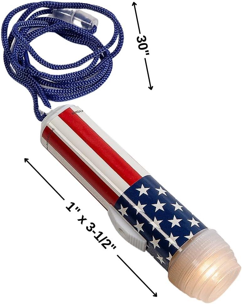 image:imageFun Express Mini Patriotic Flashlights on a Rope 12 Pieces