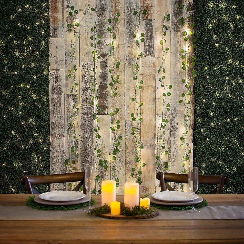 image:imageEucalyptus LED Light Curtains 3 Pieces