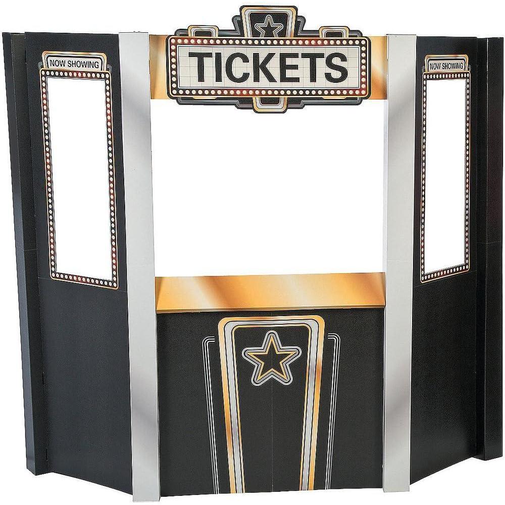 image:imageFun Express Movie Theater Ticket Booth Stand up for Party Party Decor Large Decor Floor Stand Ups Party 1 Piece