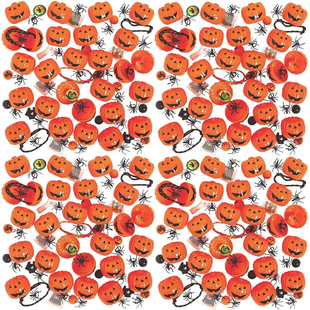 image:imageFun Express 2 14 Bulk 1440 Pieces ToyFilled Black amp Orange Plastic JackOLanterns