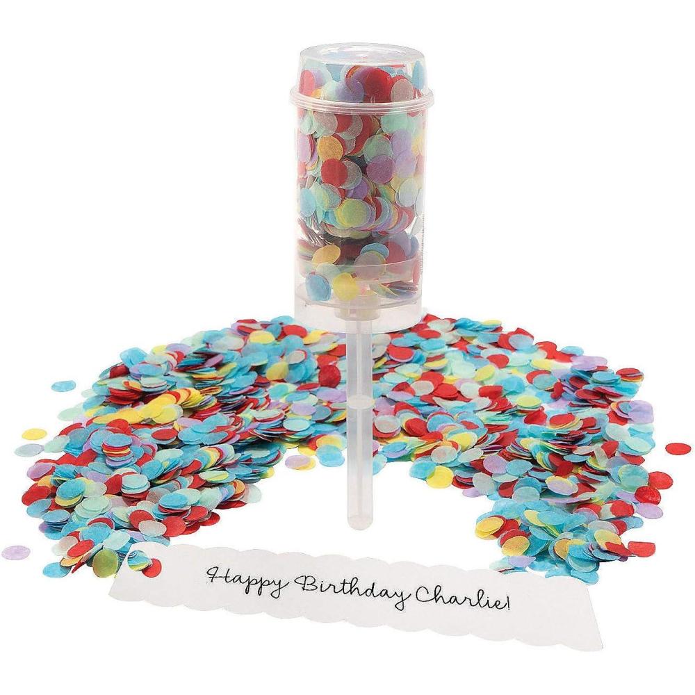 image:imageFun Express PushUp Poppers with Message Inserts Fun Party Decor for Birthdays Weddings Celebrations Special Occasions Customizable Inserts for Personal Touch Ideal for Event Favors 12 Pieces