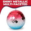 20 oz. Patriotic Disco Ball-Shaped Plastic Cups with Lids & Straws – 6 piece