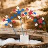 DIY Mini Star Pinwheels – Set of 12 – USA, Fourth of July Crafts for Kids and Fun Home Activities