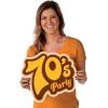Fun Express – 70’s Party Cutouts (6pc) for Party -Decor – Wall Decor – Cutouts – 6 Pieces