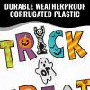 Fun Express 12″ x 22″ Trick-or-Treat Yard Signs – 11 Pieces | Festive Halloween Yard Decorations