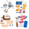 Fun Express Bulk Patriotic Pooches Craft Kit Assortment – Makes 48